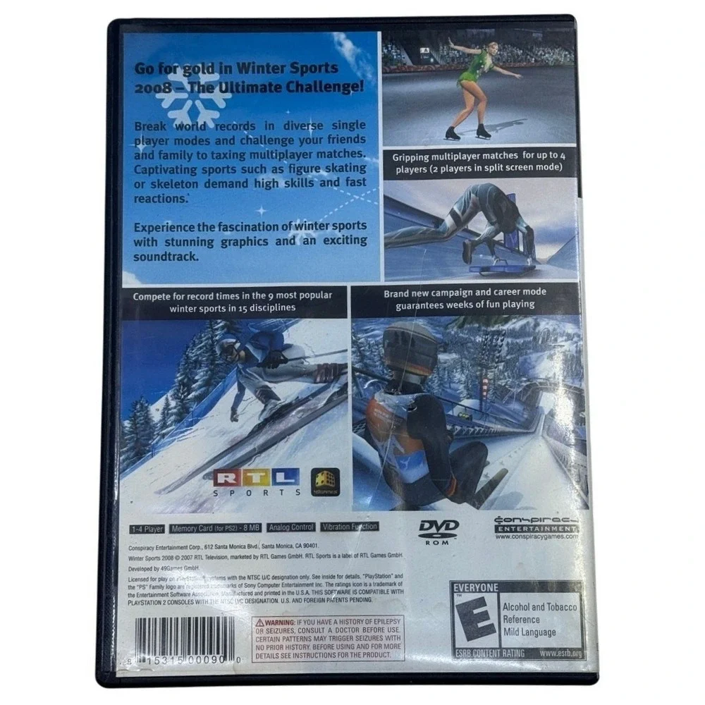 Winter Sports The Ultimate Challenge 2008 Sony PlayStation 2 PS2 Game CIB